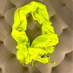BRIGHT YELLOW wrap scarf!